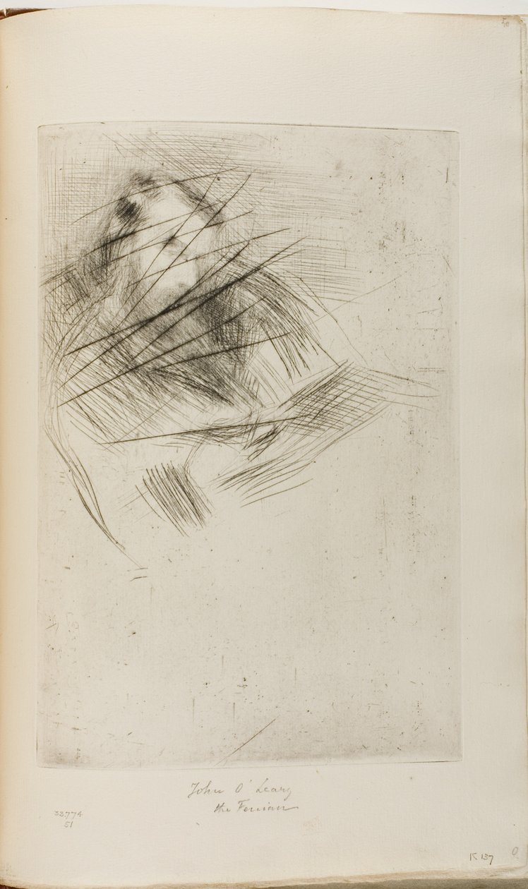 Um homem lendo de James Abbott McNeill Whistler