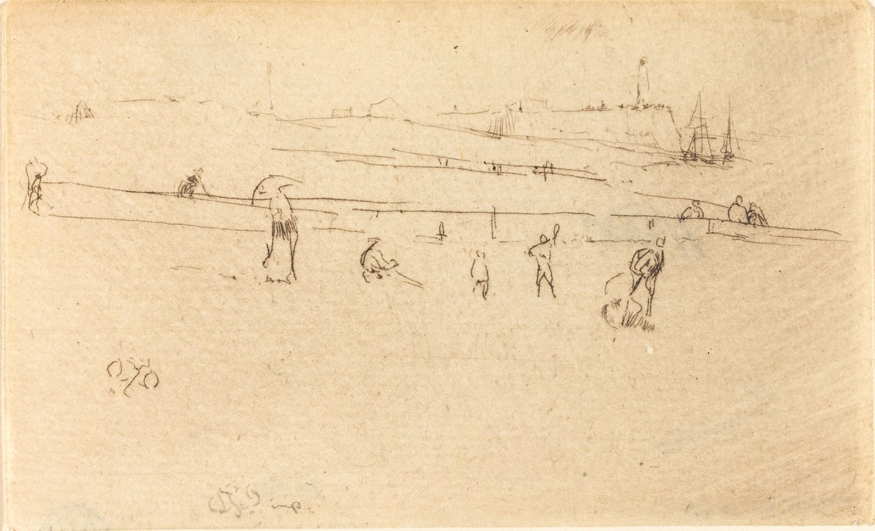 Um esboço em Dieppe de James Abbott McNeill Whistler