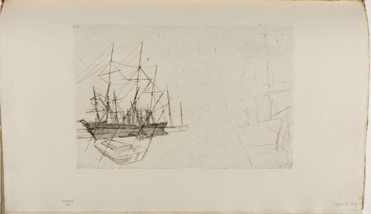 Um esboço de envio de James Abbott McNeill Whistler