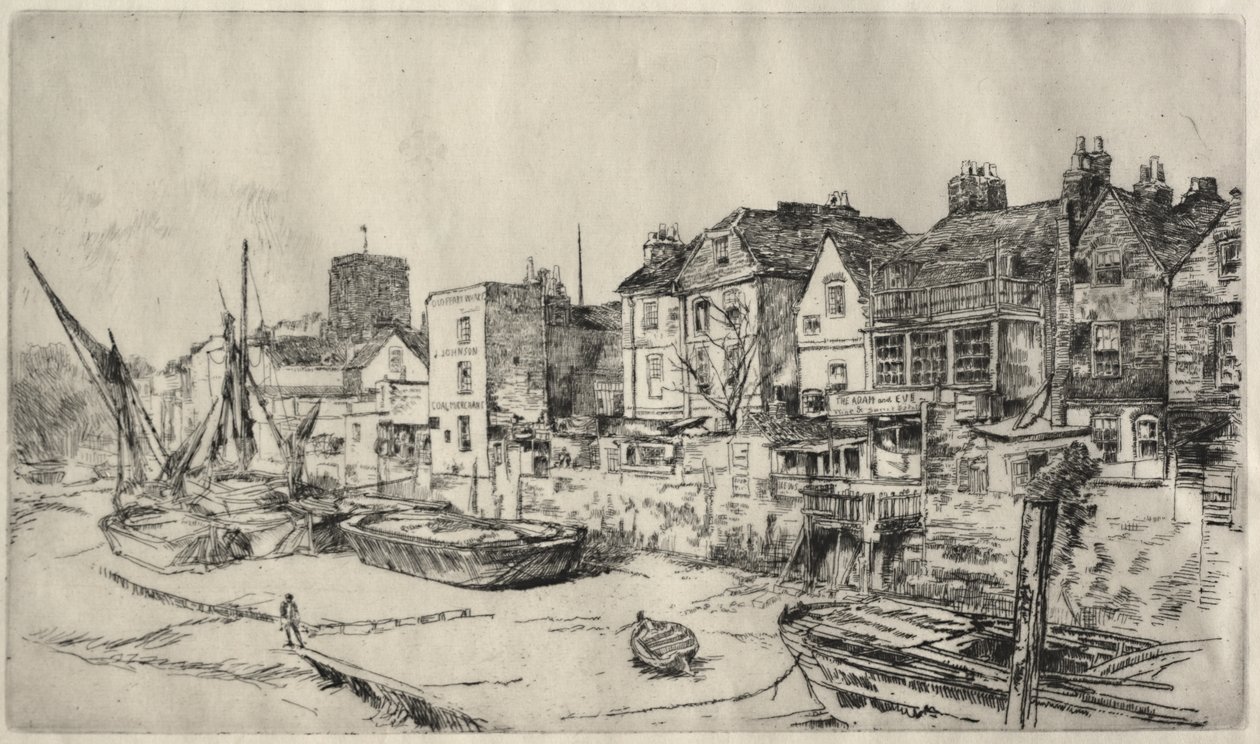 Taberna «Adam and Eve», Old Chelsea de James McNeill Whistler