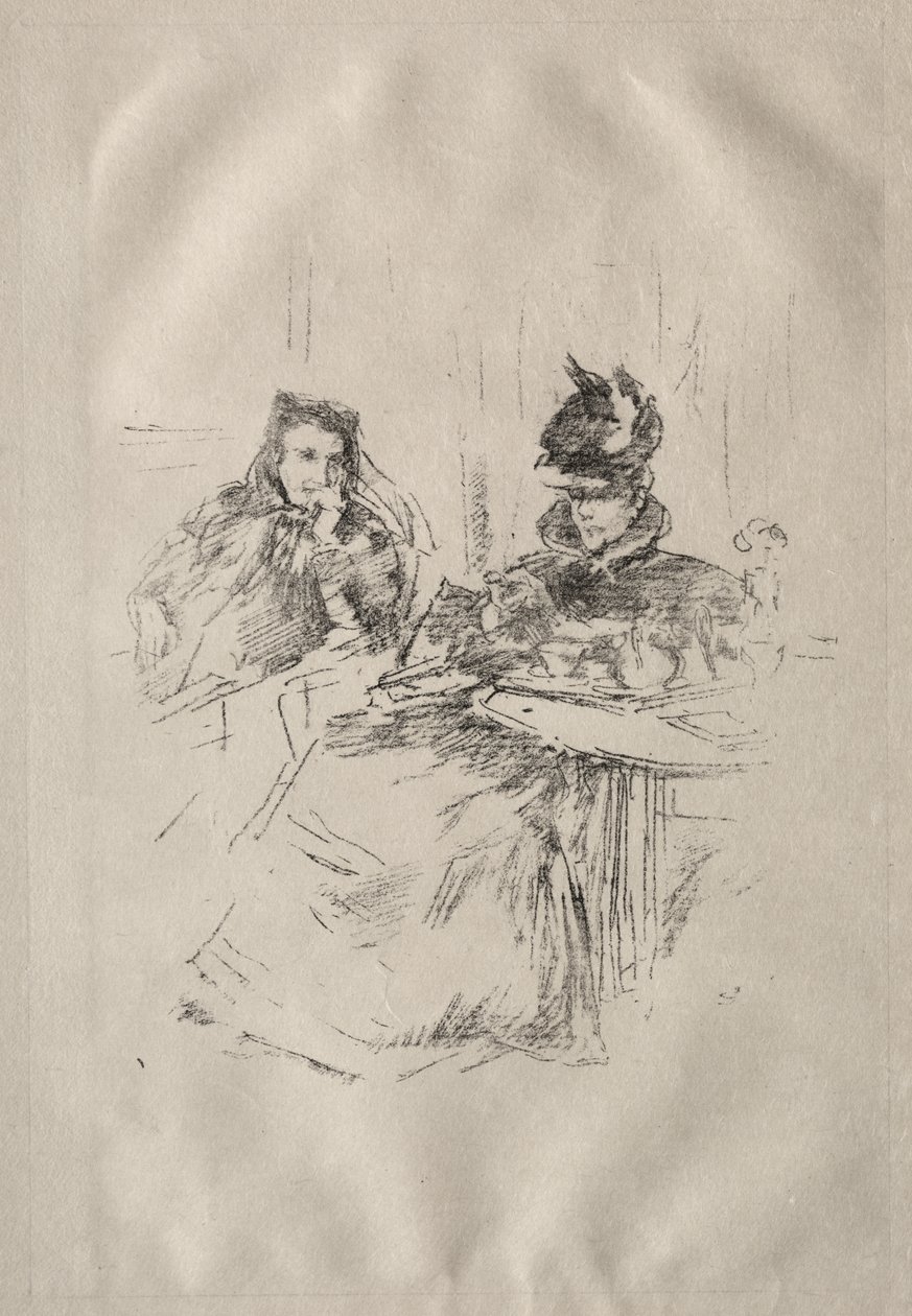 Chá da tarde, a Sra. Phillips e a Sra. Charles Whibley de James McNeill Whistler
