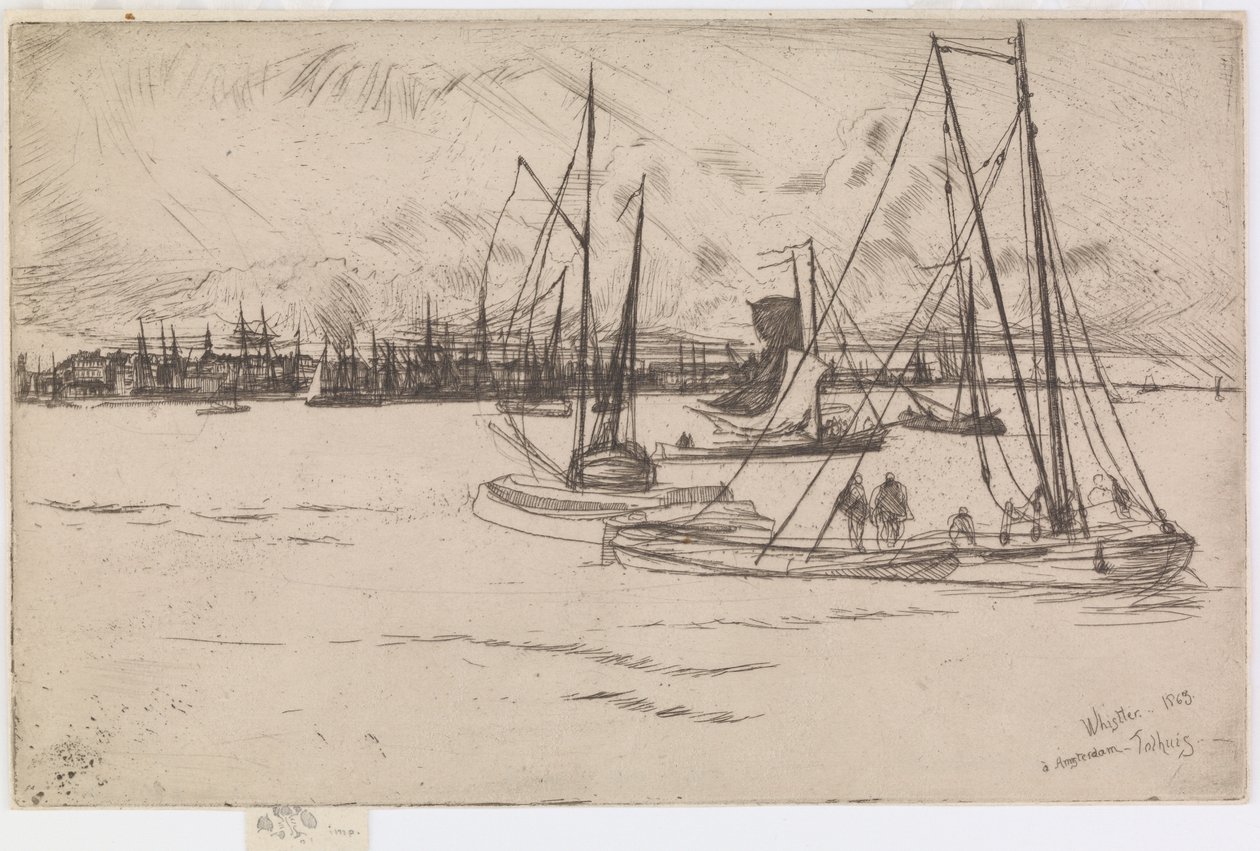 Amsterdã, do Tolhuis de James Abbott McNeill Whistler
