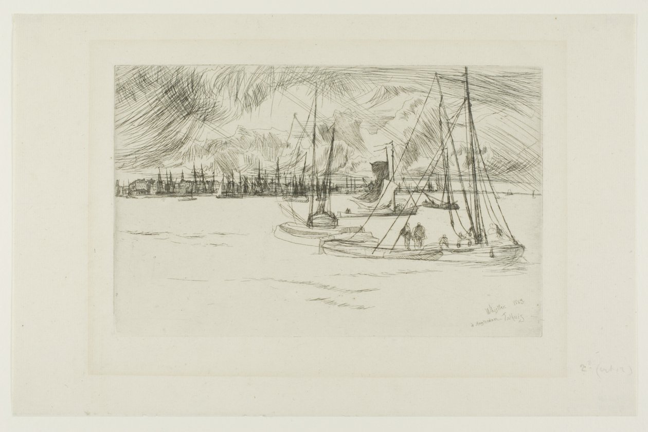 Amsterdã, do Tolhuis de James Abbott McNeill Whistler