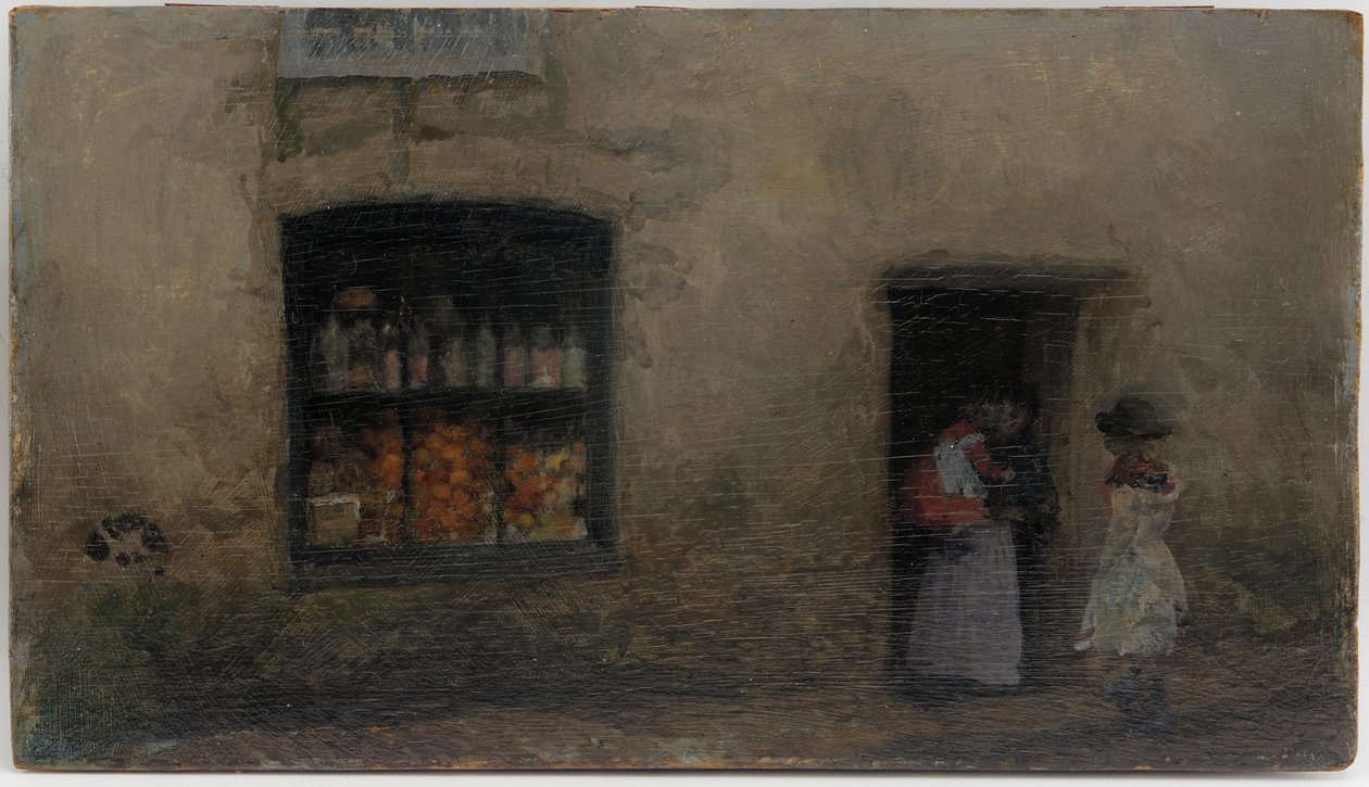 Uma nota de laranja: loja de doces de James Abbott McNeill Whistler