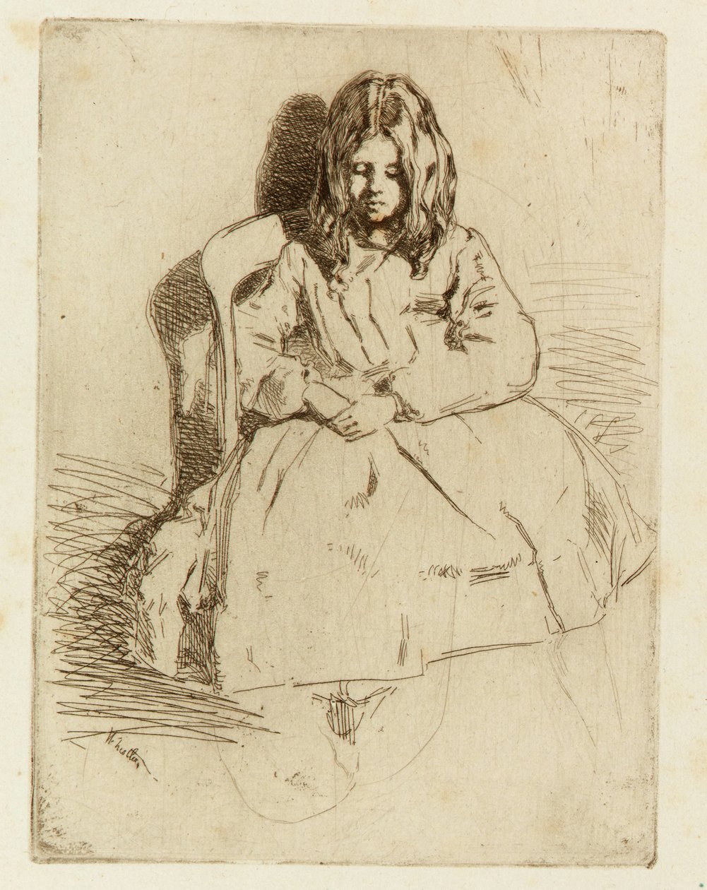 Aninha, Sentada de James Abbott McNeill Whistler