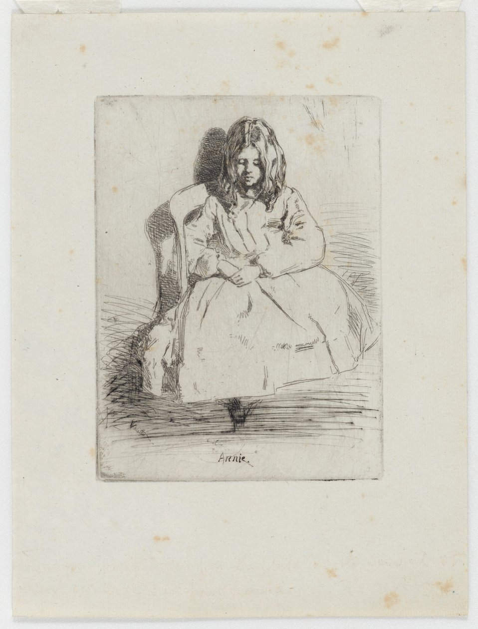 Aninha, Sentada de James Abbott McNeill Whistler