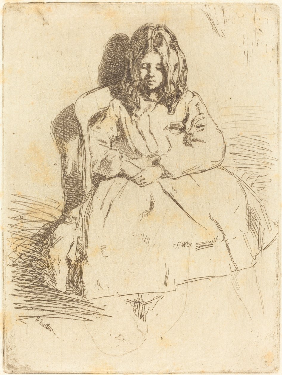 Annie sentada de James Abbott McNeill Whistler