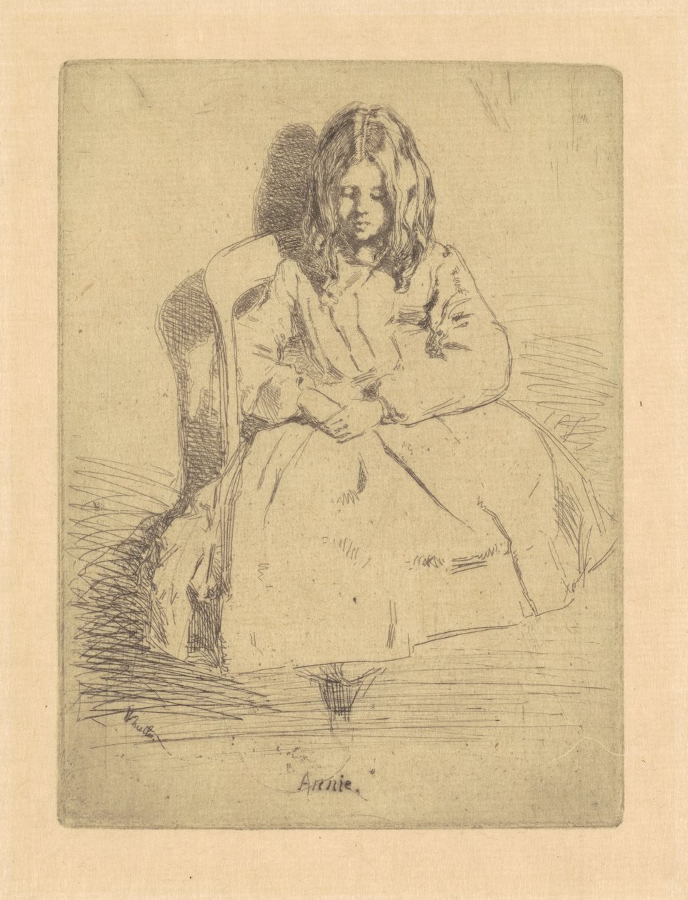 Aninha, Sentada de James Abbott McNeill Whistler