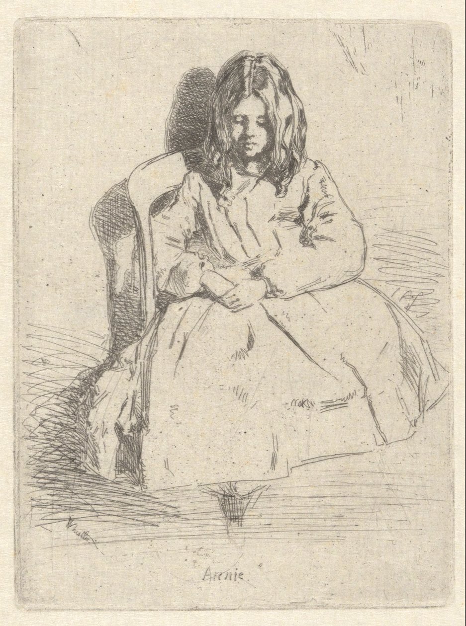 Aninha, sentada de James Abbott McNeill Whistler