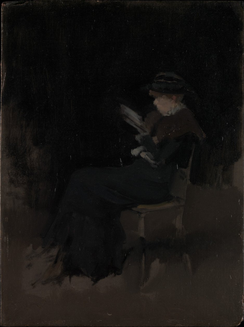 Arranjo em preto: Rapariga a ler de James McNeill Whistler