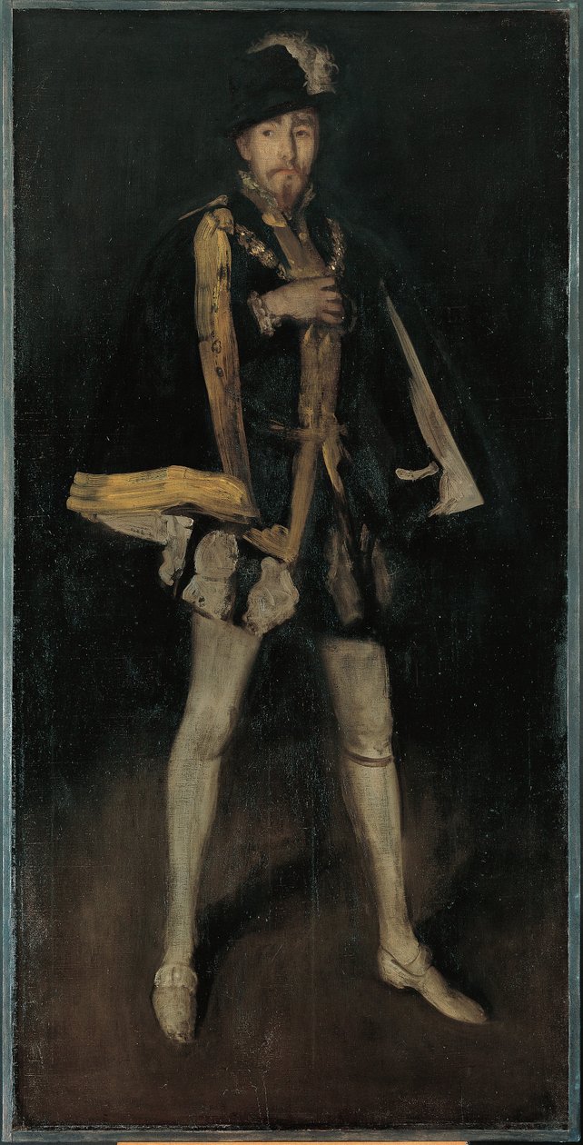 Arranjo em preto, n.º 3: Sir Henry Irving como Filipe II de Espanha de James McNeill Whistler
