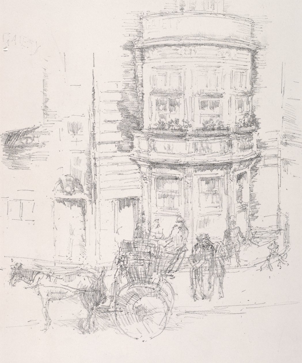 Parte de trás do Teatro Gaiety de James McNeill Whistler