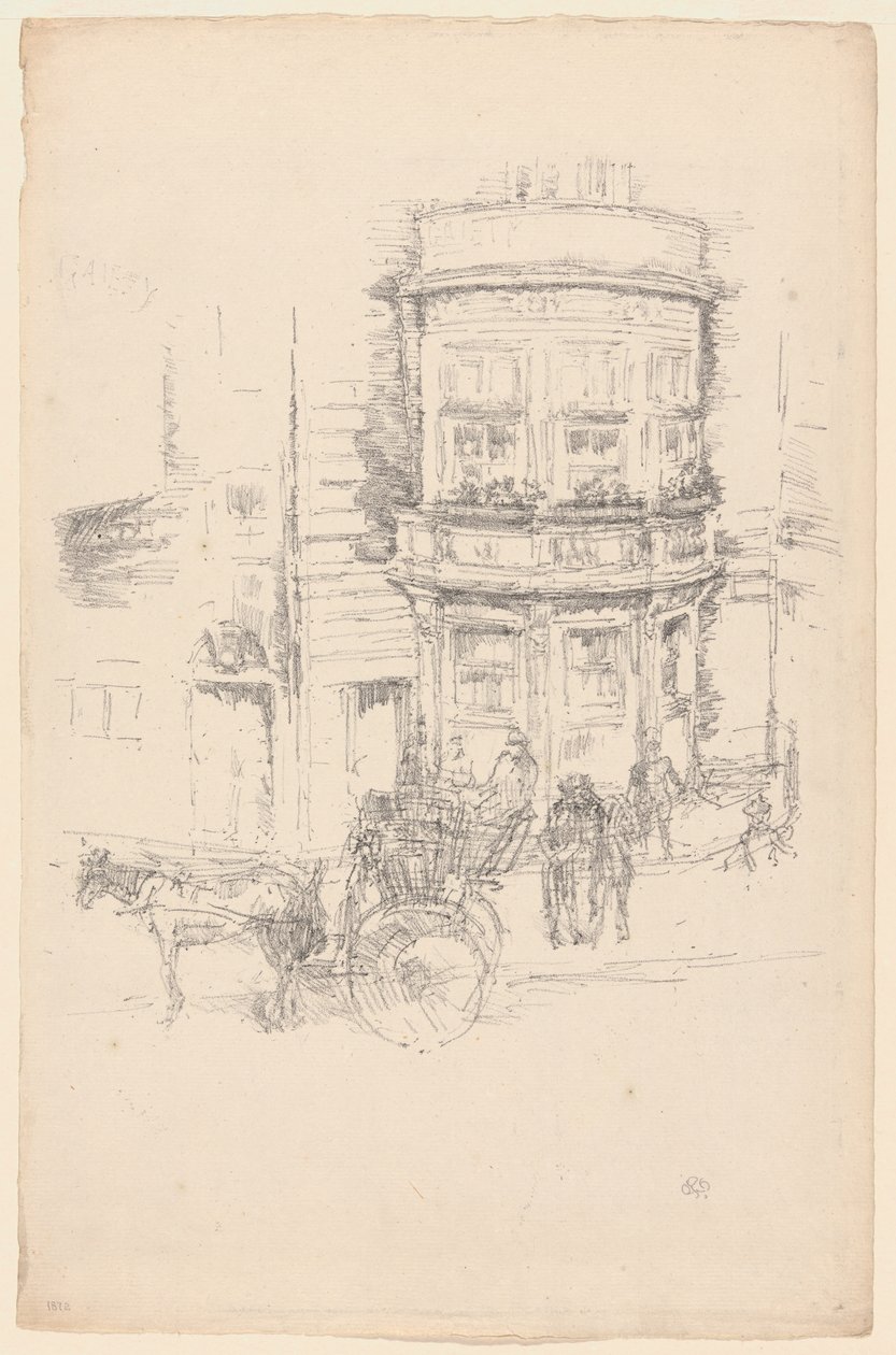 Atrás do Teatro da alegria de James Abbott McNeill Whistler