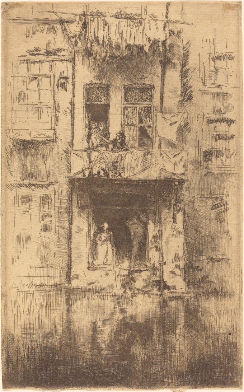 Varanda, Amsterdã de James Abbott McNeill Whistler