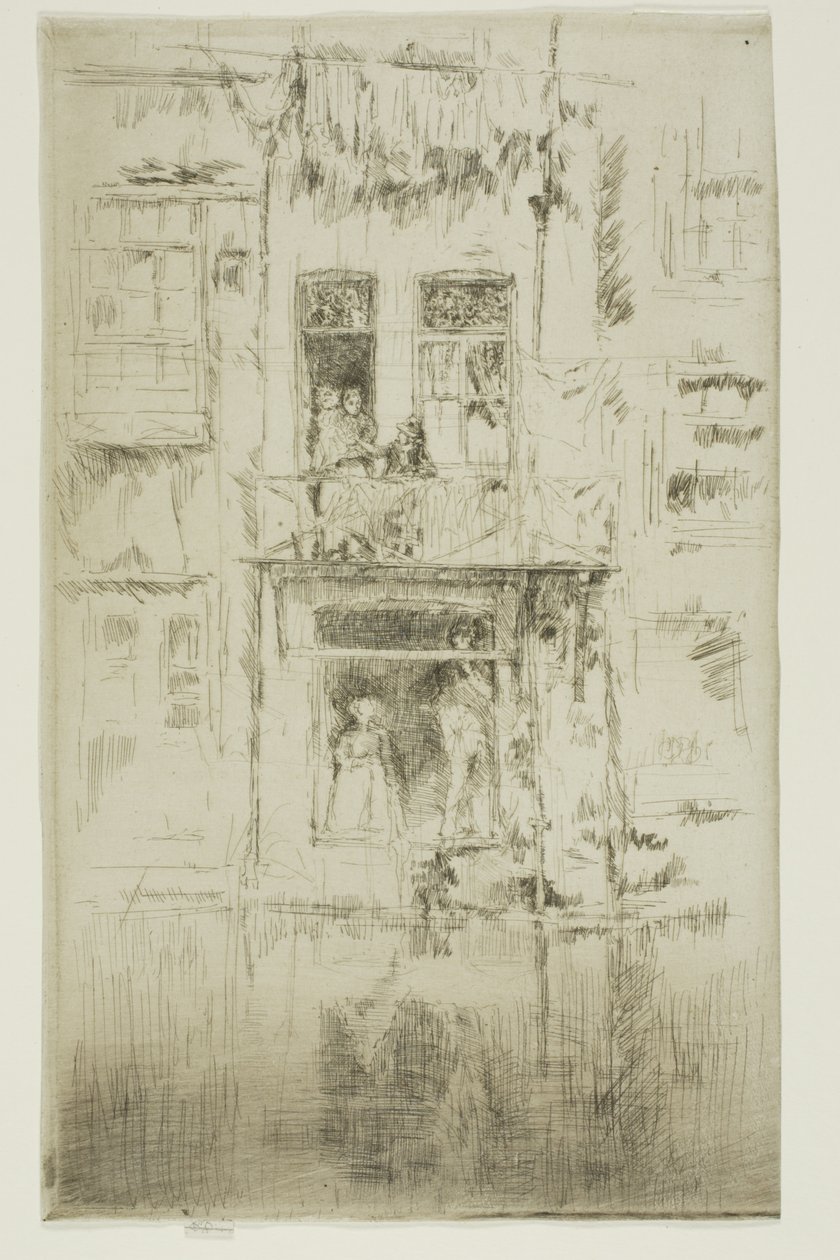 Varanda, Amsterdã de James Abbott McNeill Whistler
