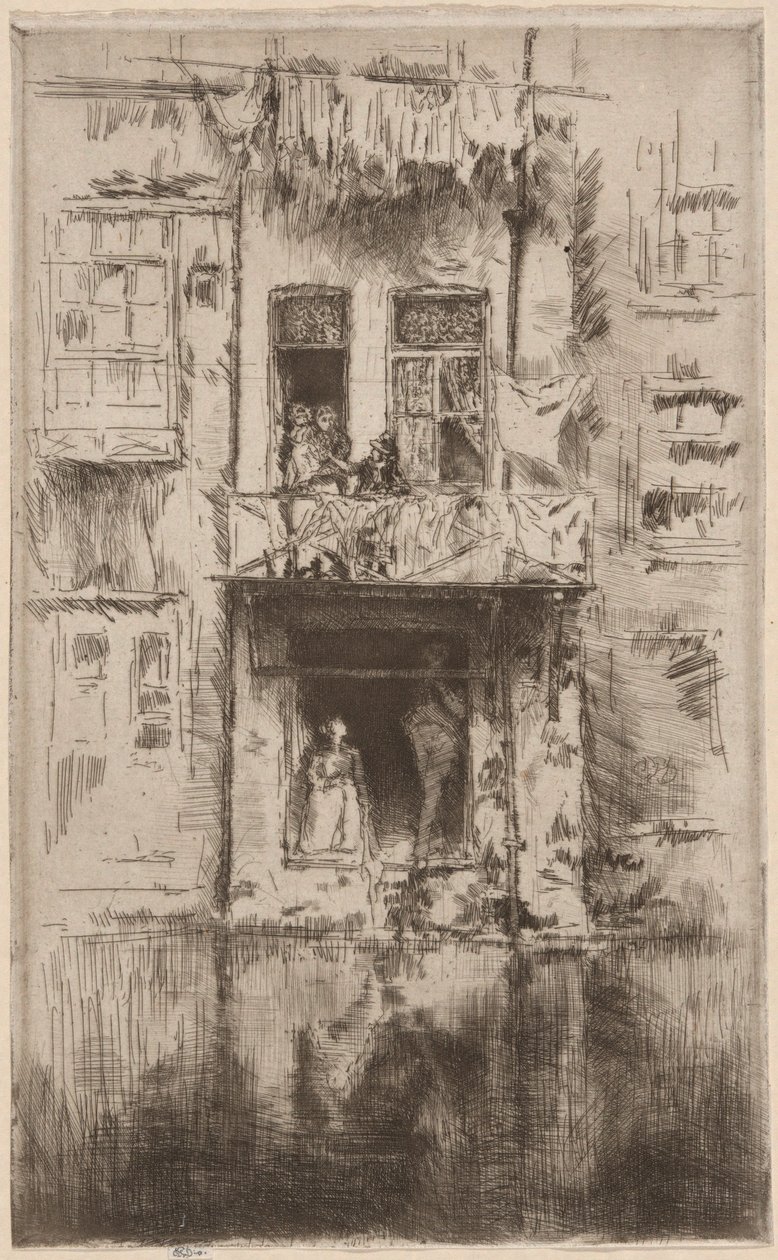 Varanda, Amsterdã de James Abbott McNeill Whistler