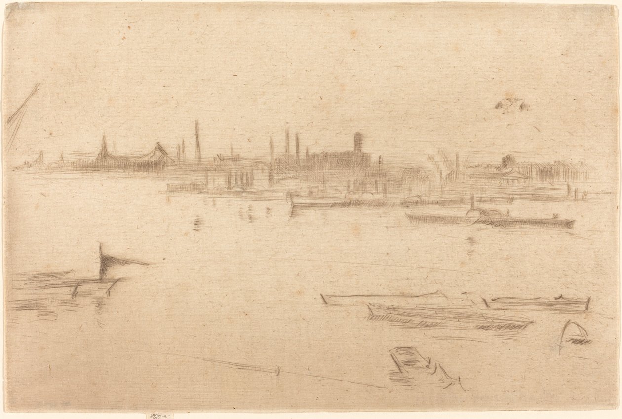Battersea: Amanhecer de James Abbott McNeill Whistler