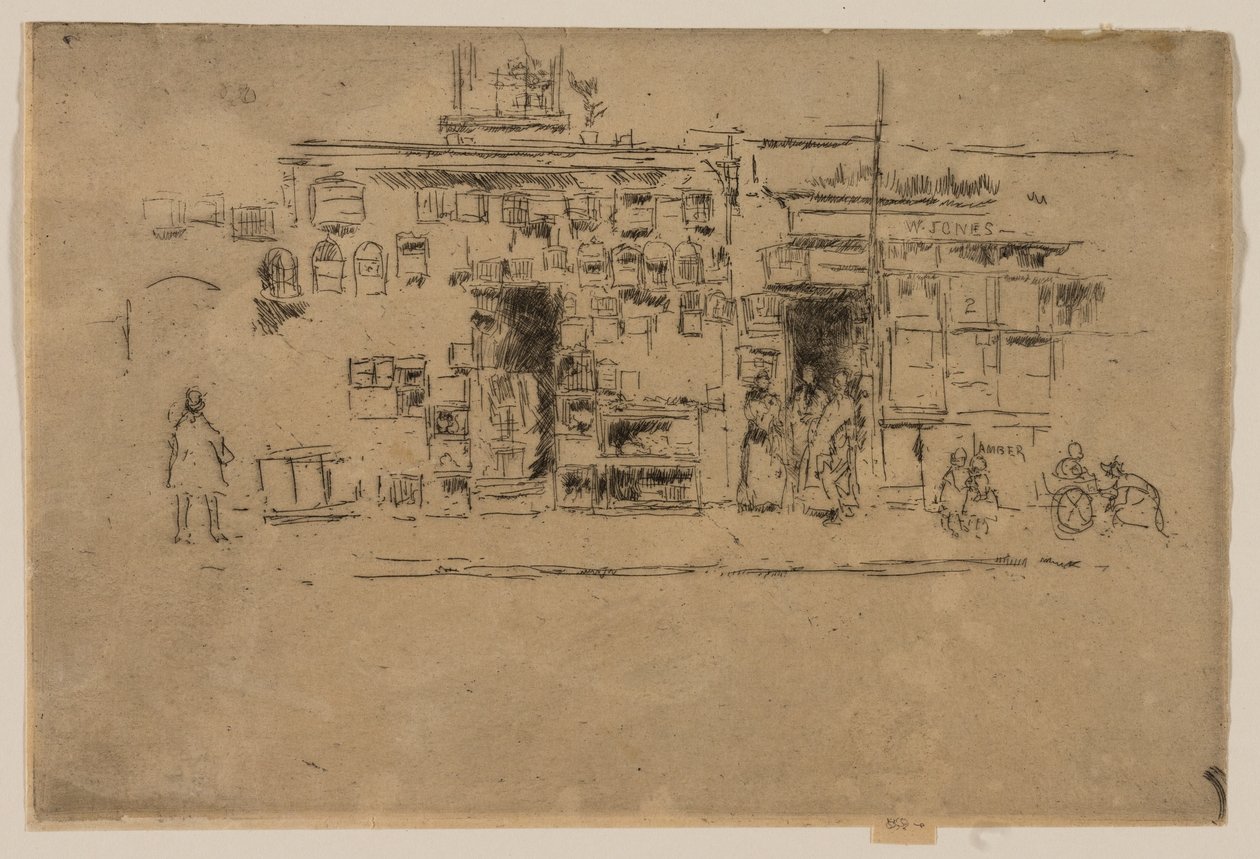 Gaiolas de pássaros, Chelsea de James Abbott McNeill Whistler