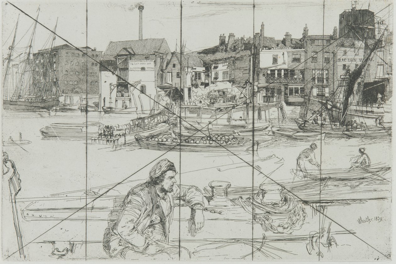 Cais do Leão Negro de James Abbott McNeill Whistler