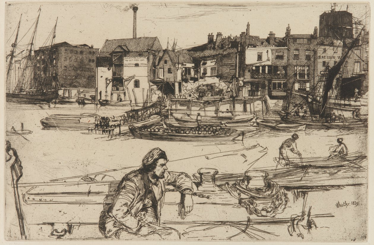 Cais do Leão Negro de James Abbott McNeill Whistler