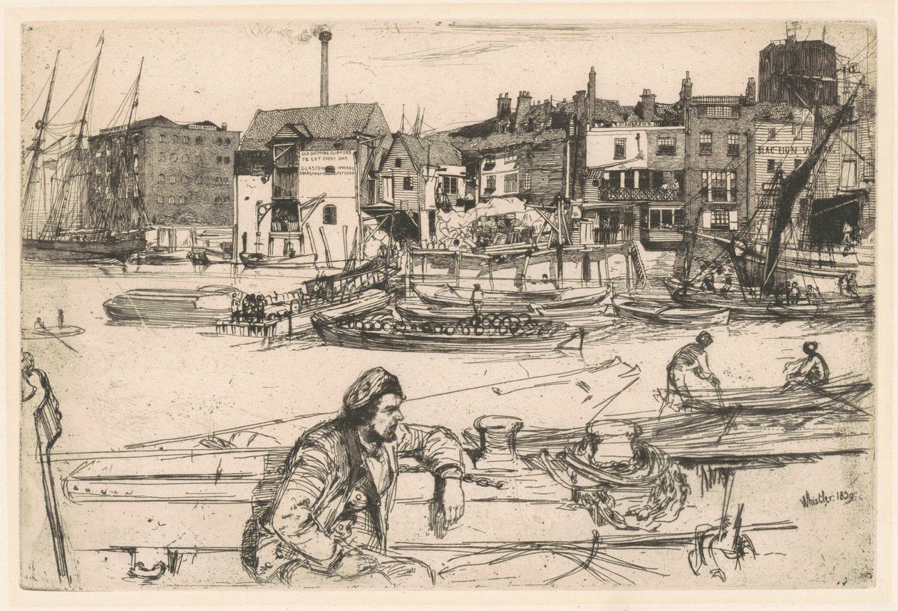 Cais do Leão Negro de James Abbott McNeill Whistler