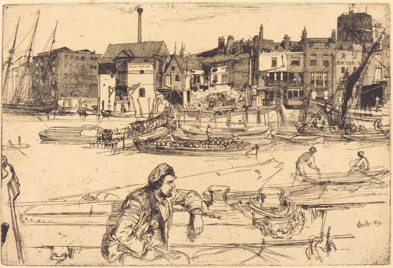 Cais do Leão Negro de James Abbott McNeill Whistler