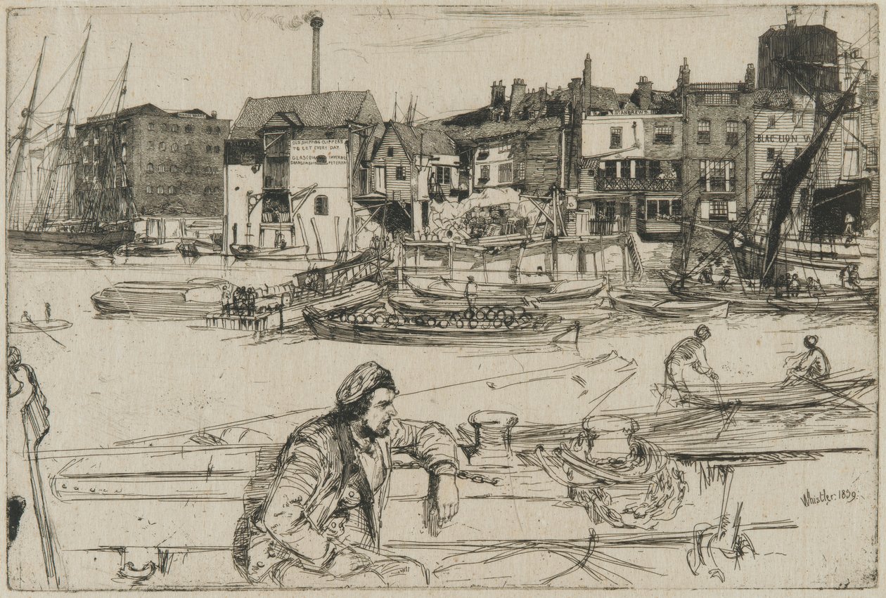 Cais do Leão Negro de James Abbott McNeill Whistler