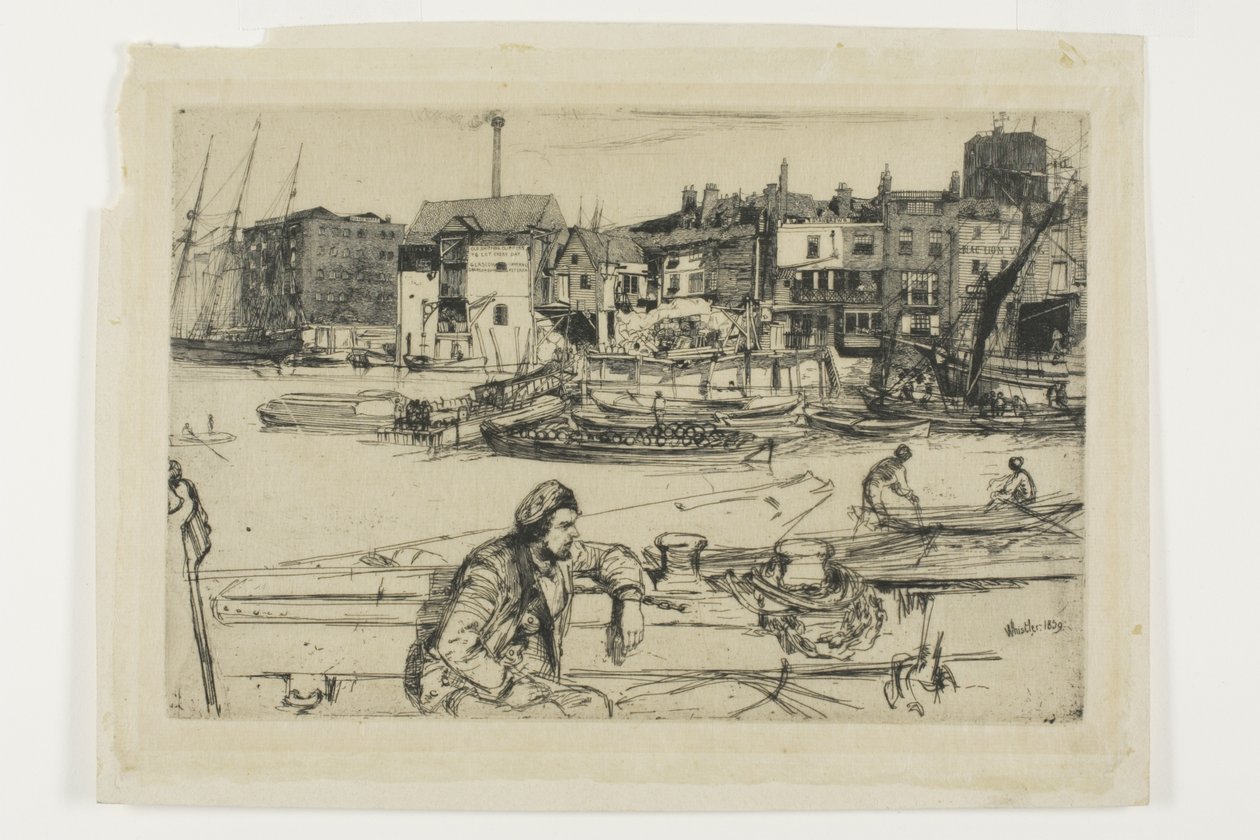 Cais do Leão Negro de James Abbott McNeill Whistler