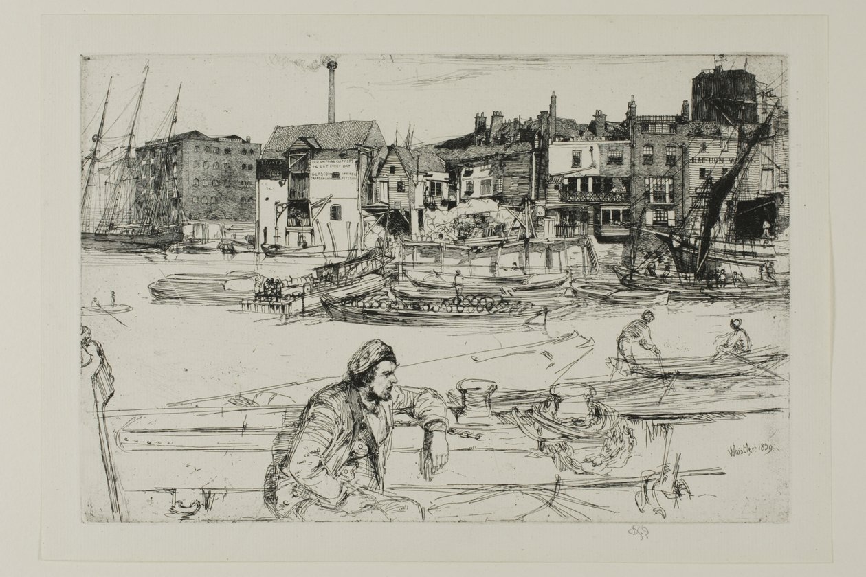 Cais do Leão Negro de James Abbott McNeill Whistler