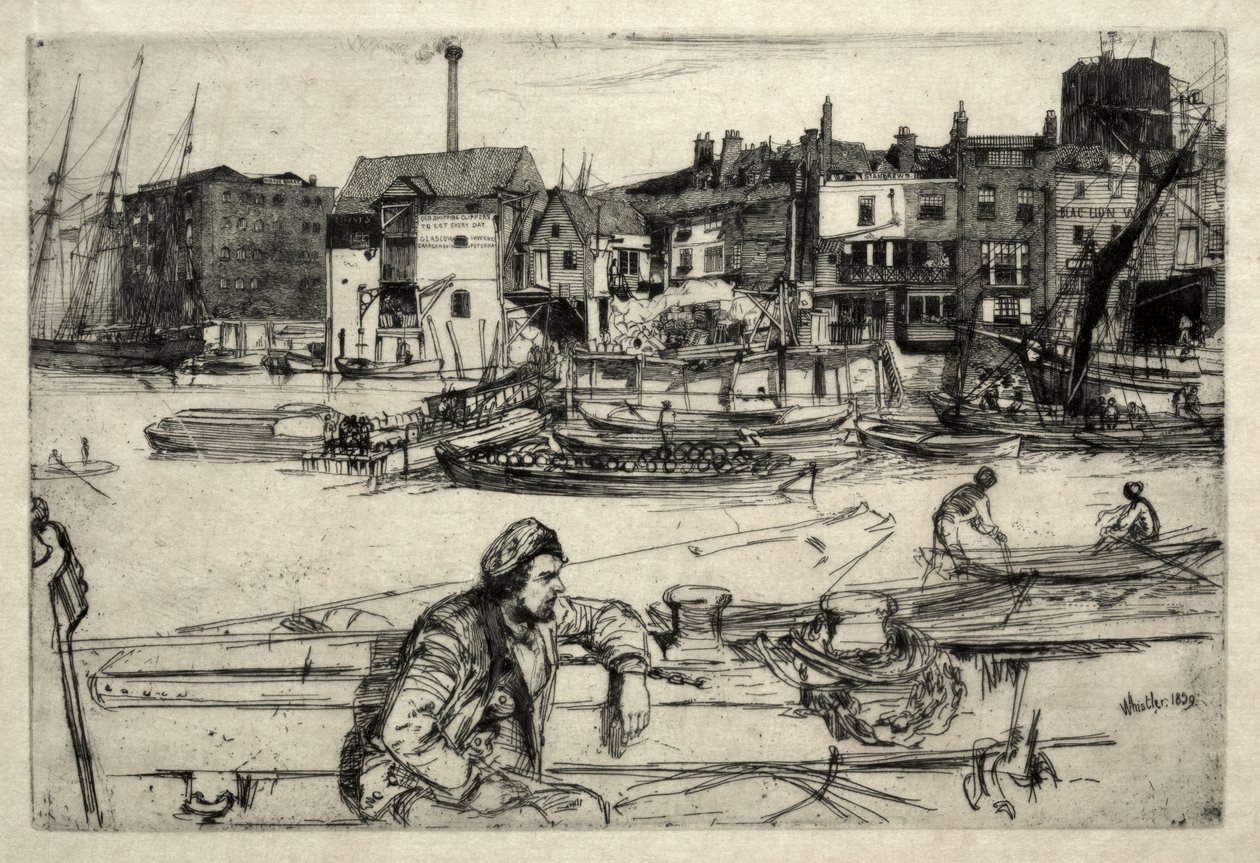 Cais do Leão Negro de James McNeill Whistler