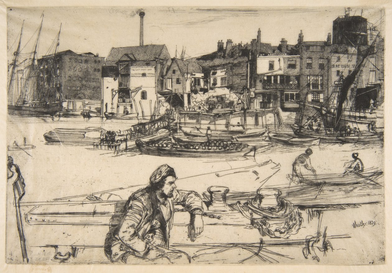 Cais do Leão Negro de James McNeill Whistler
