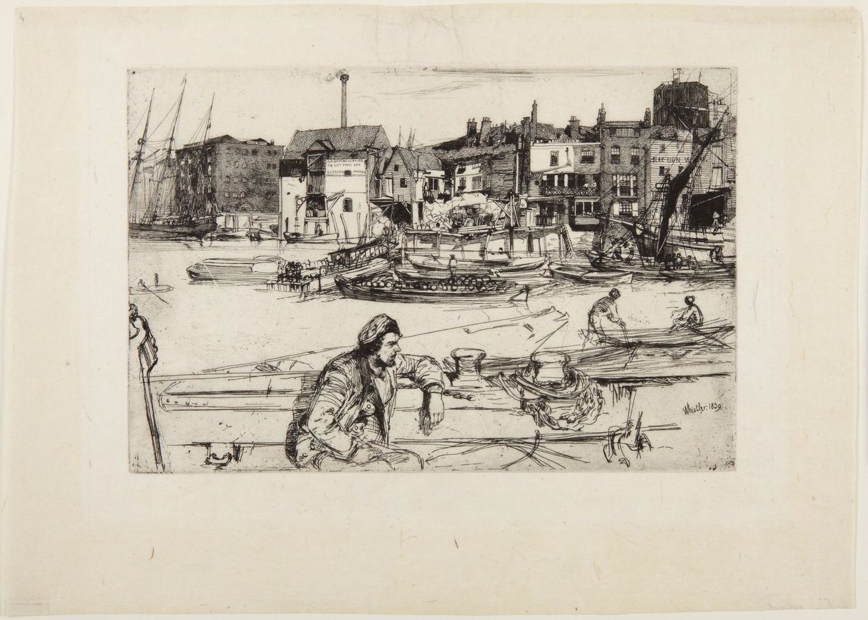 Cais do Leão Negro de James McNeill Whistler