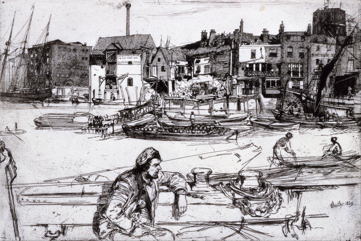 Black Lion Wharf de James McNeill Whistler
