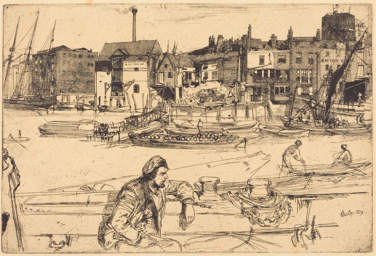 Cais do Leão Negro de James McNeill Whistler