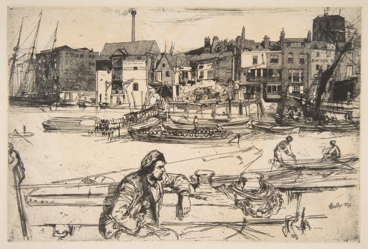 Black Lion Wharf de James McNeill Whistler