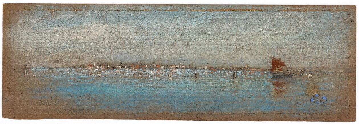 Azul e Prata—As Ilhas, Veneza de James Abbott McNeill Whistler
