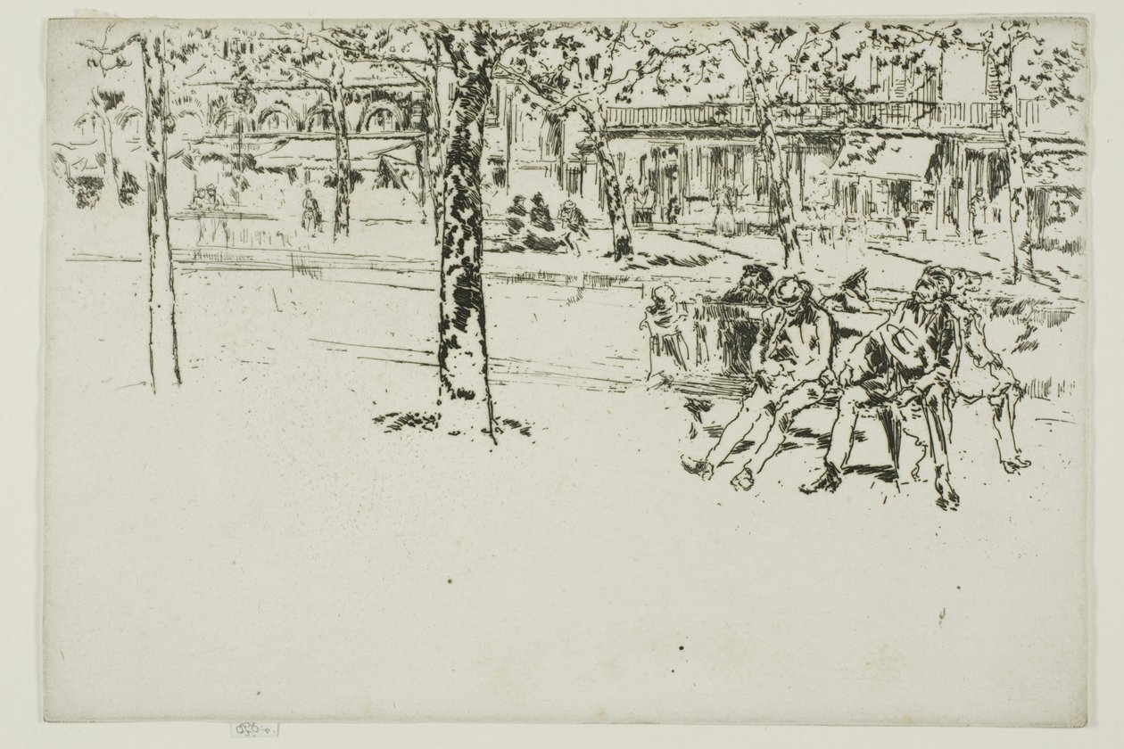 Boulevard Poissonnière, Paris de James McNeill Whistler
