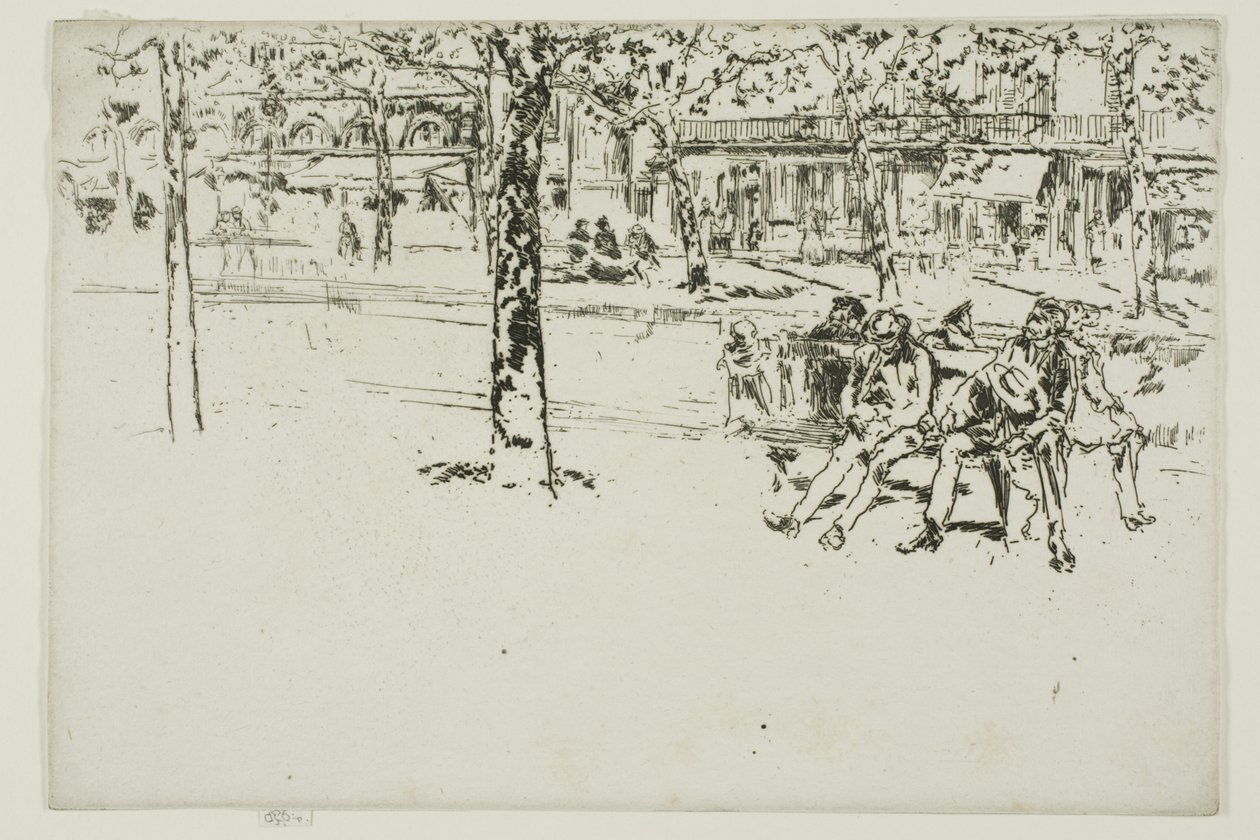 Boulevard Poissonnière, Paris de James Abbott McNeill Whistler