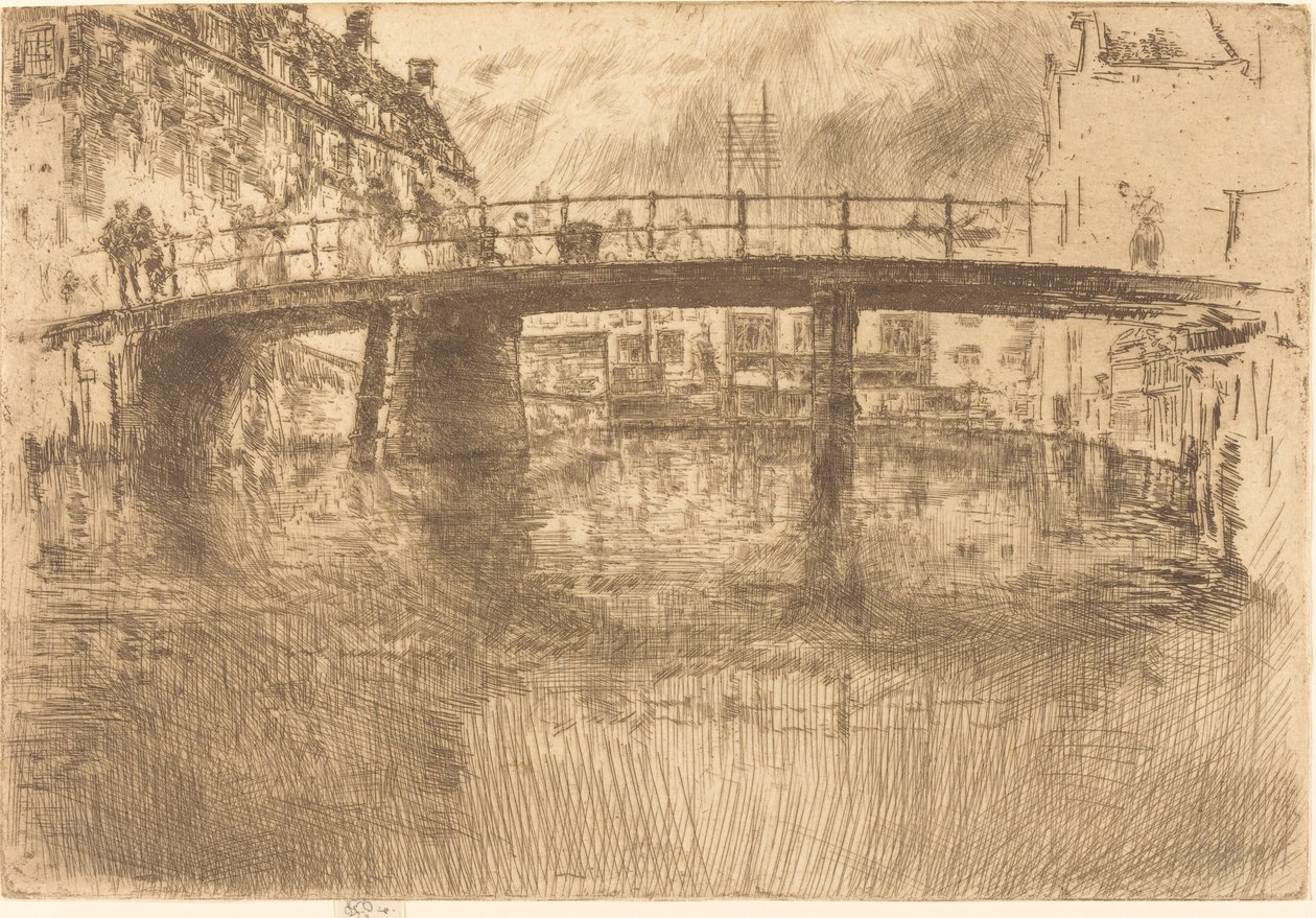 Ponte, Amsterdã de James Abbott McNeill Whistler