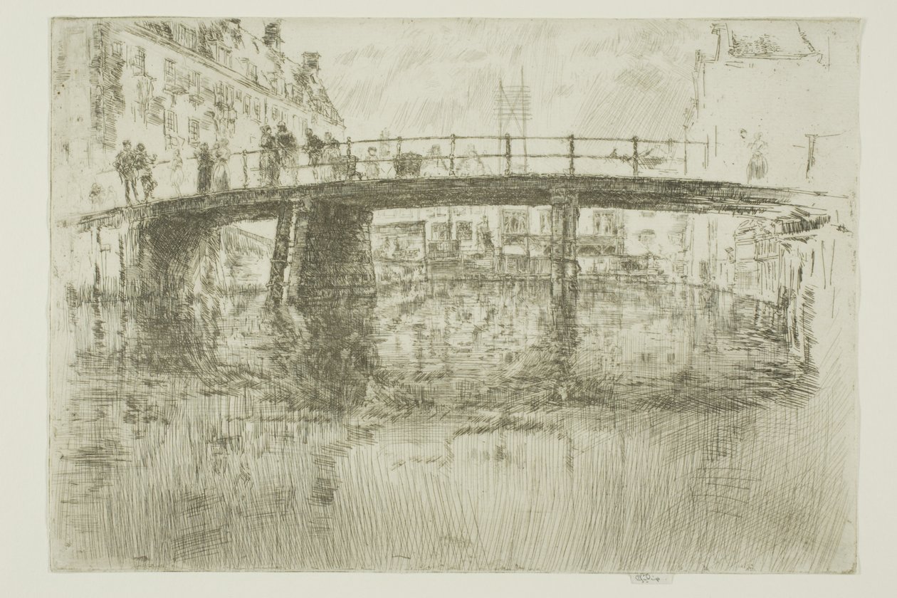 Ponte, Amsterdã de James Abbott McNeill Whistler