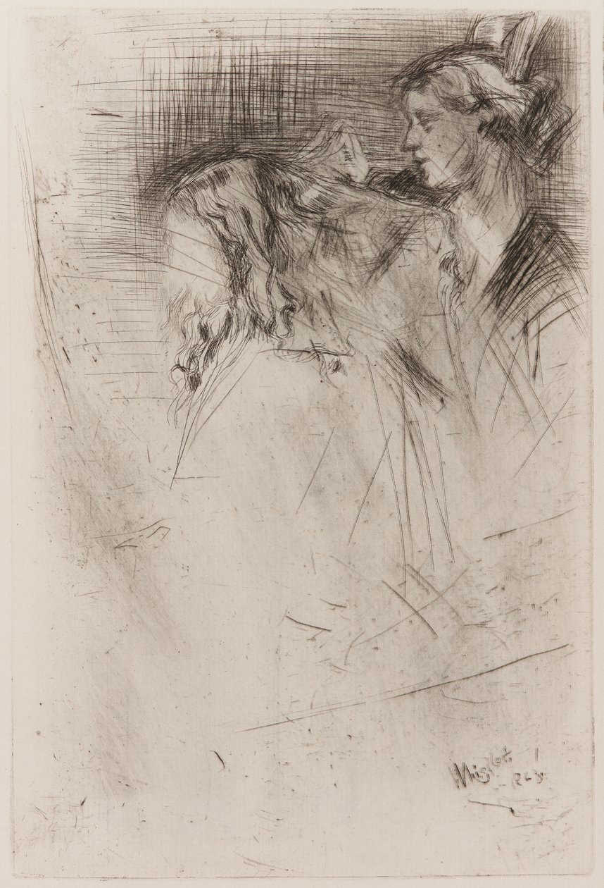 Brushing the Hair de James Abbott McNeill Whistler
