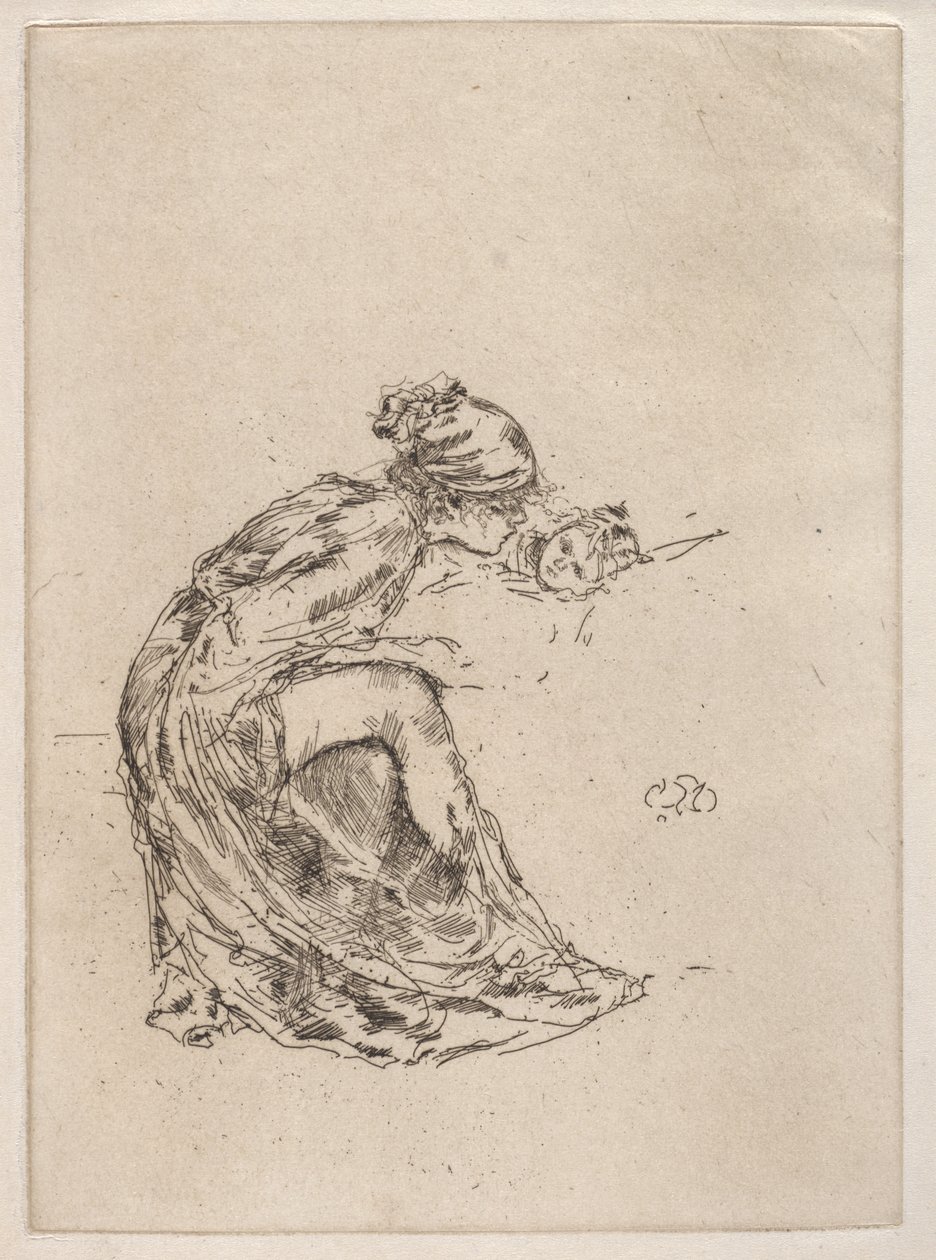 Cameo, n.º 1 (Mãe e Filho) de James McNeill Whistler