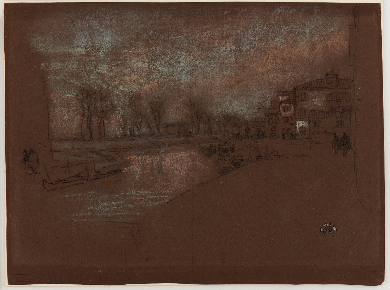 Campo Sta. Marta - Noite de Inverno de James Abbott McNeill Whistler
