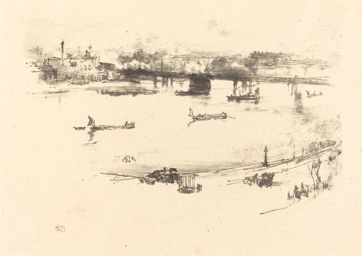 Ponte Ferroviária Charing Cross de James Abbott McNeill Whistler