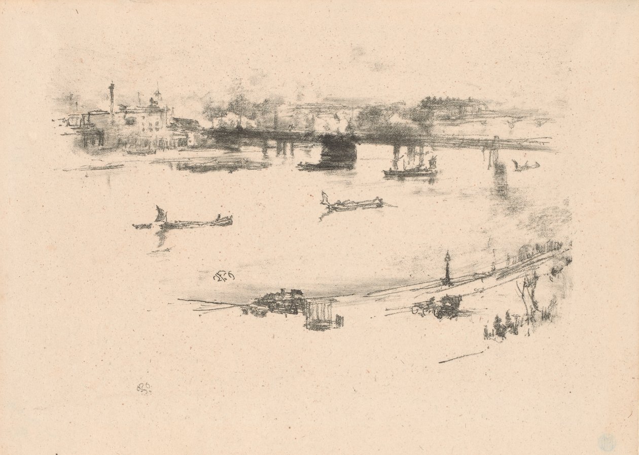 Ponte Ferroviária Charing Cross de James Abbott McNeill Whistler