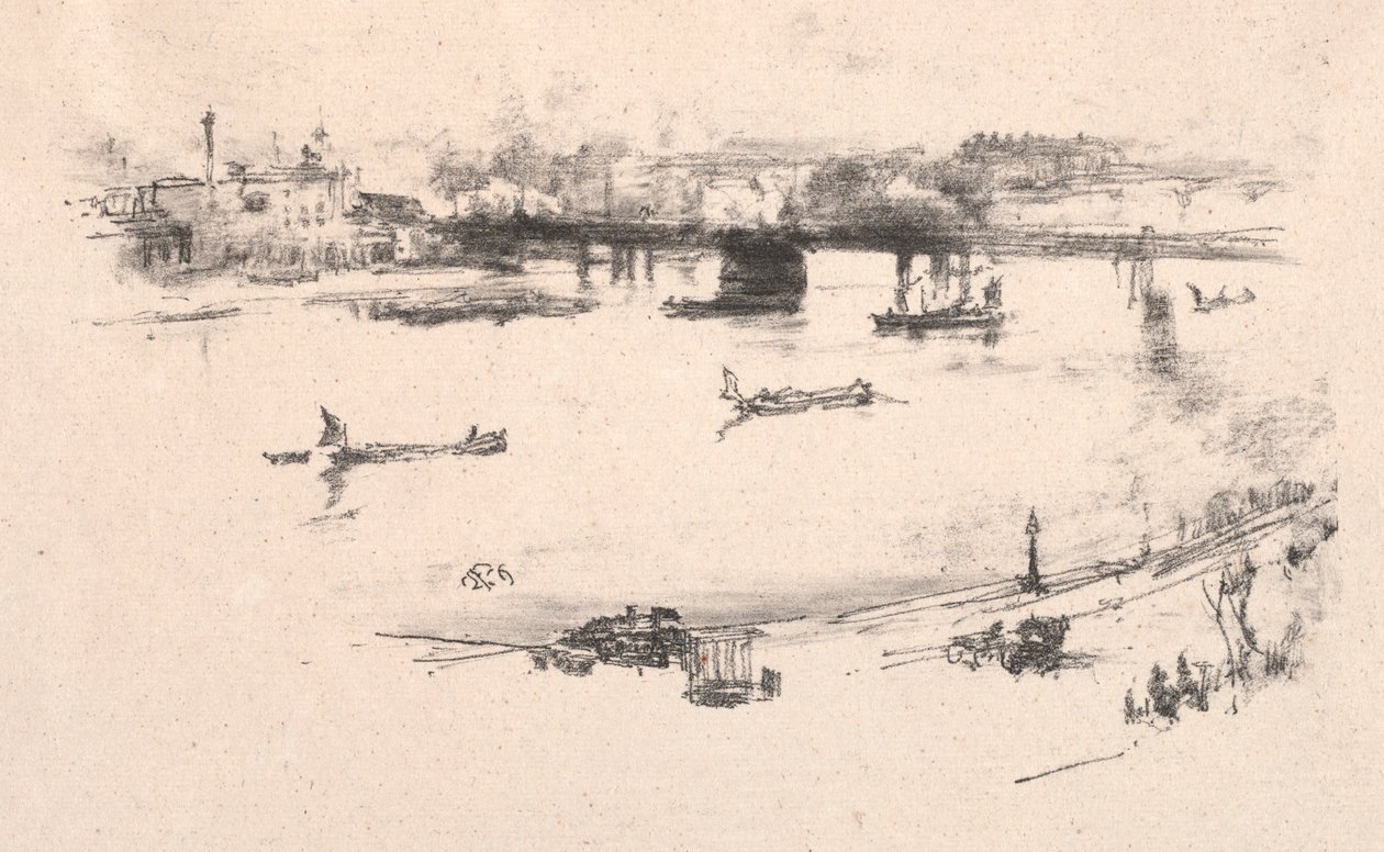 Ponte ferroviária de Charing Cross de James McNeill Whistler