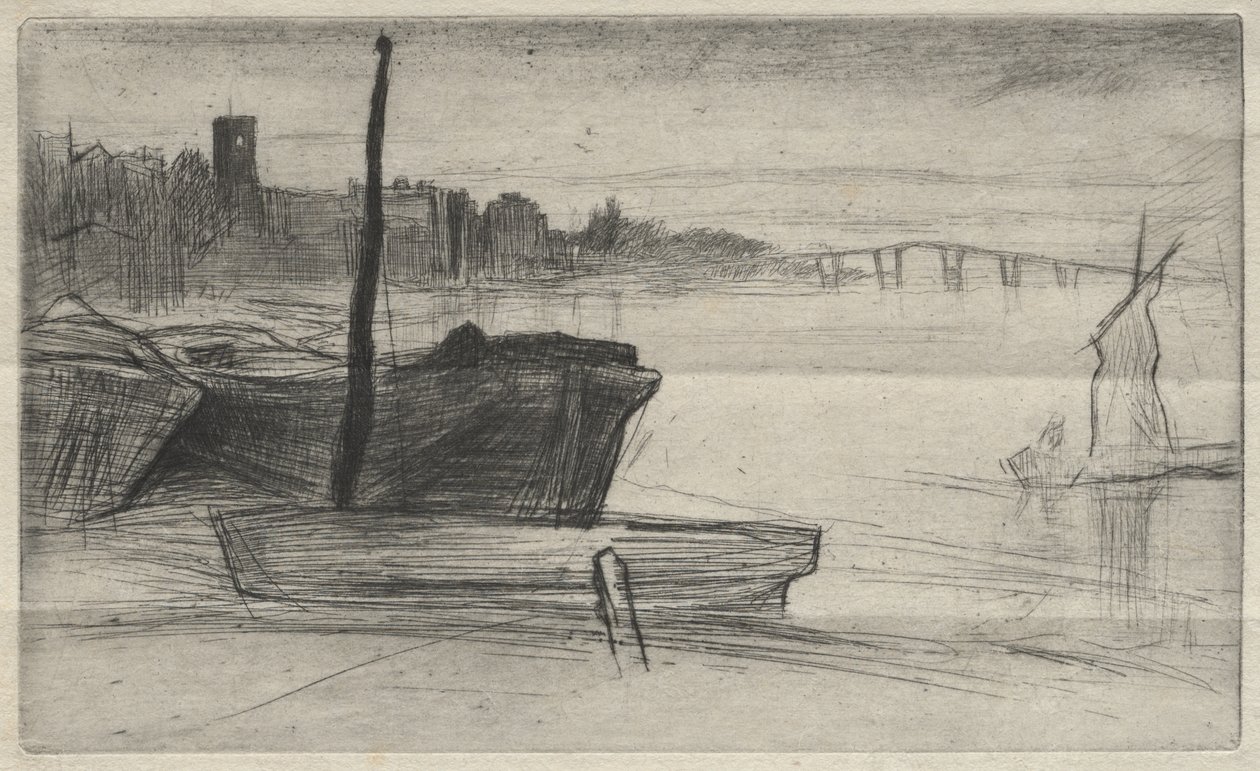Ponte e Igreja de Chelsea de James McNeill Whistler