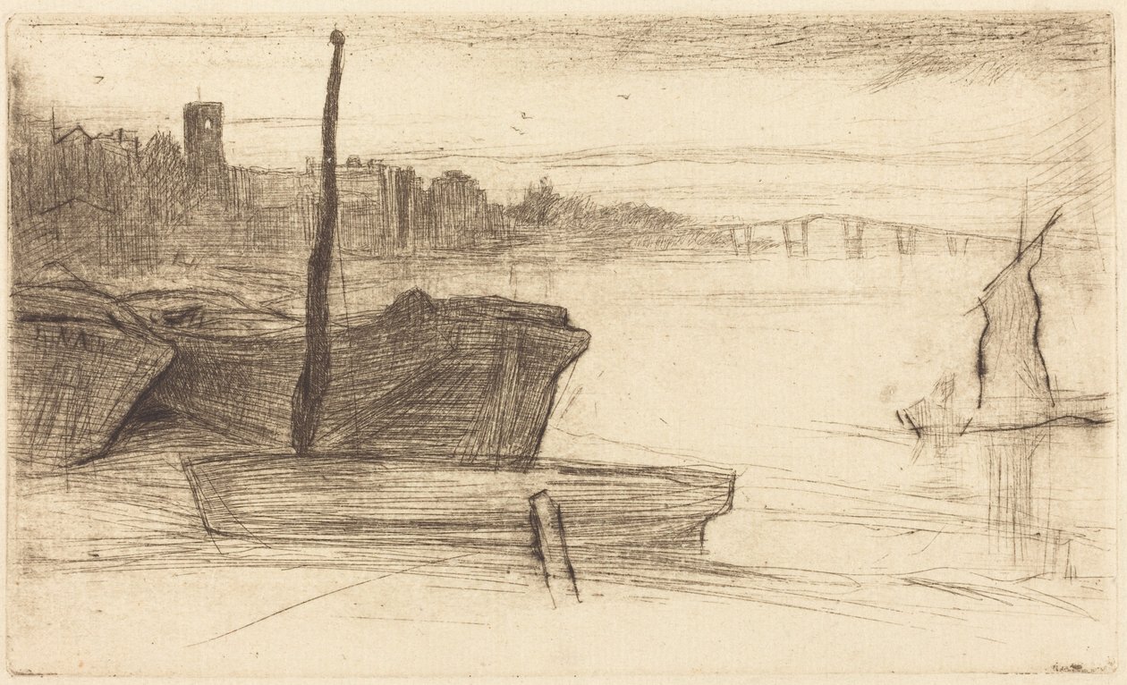 Ponte e Igreja de Chelsea de James McNeill Whistler