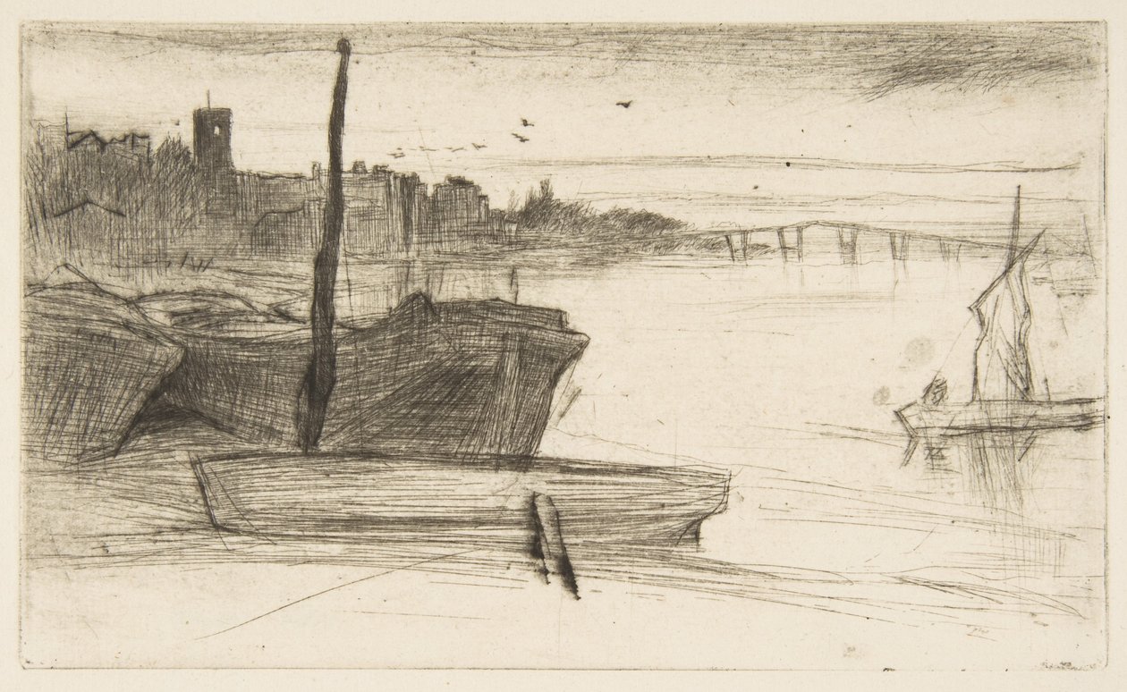 A ponte de Chelsea e a igreja de James McNeill Whistler
