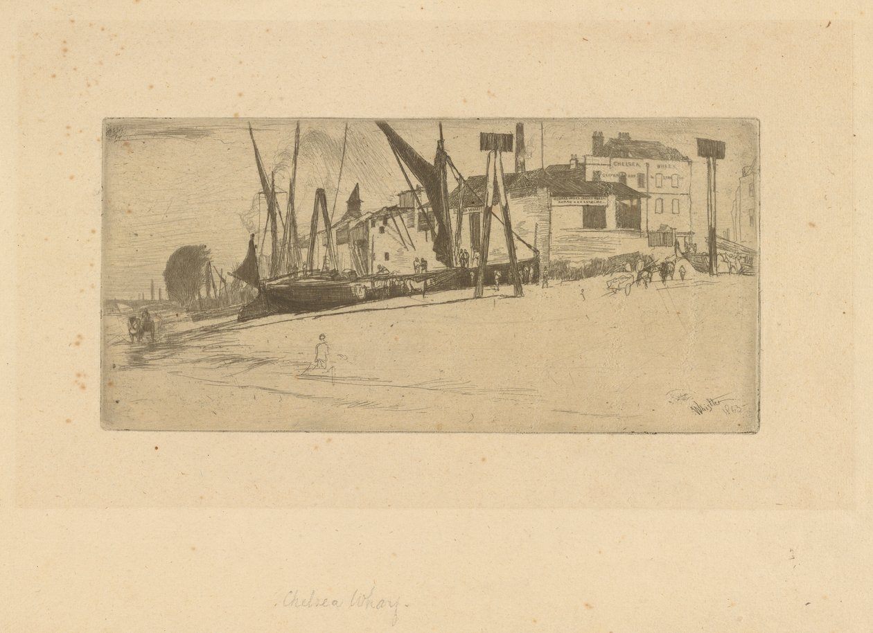 Chelsea Wharf de James Abbott McNeill Whistler